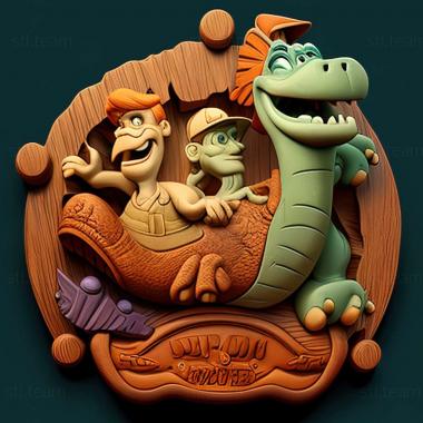 3D model The Flintstones The Rescue of Dino  Hoppy game (STL)